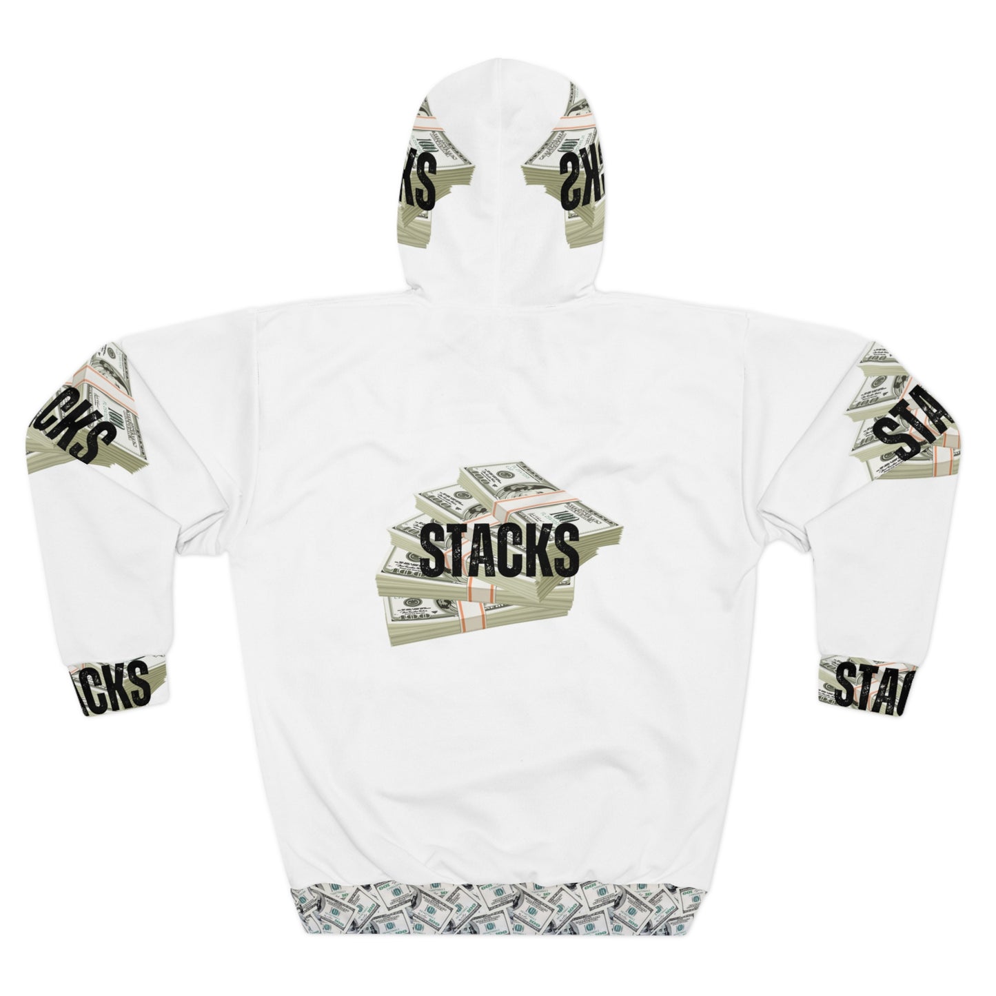 Trendy Money Stacks Unisex Pullover Hoodie - Perfect for Casual Wear & Gifts