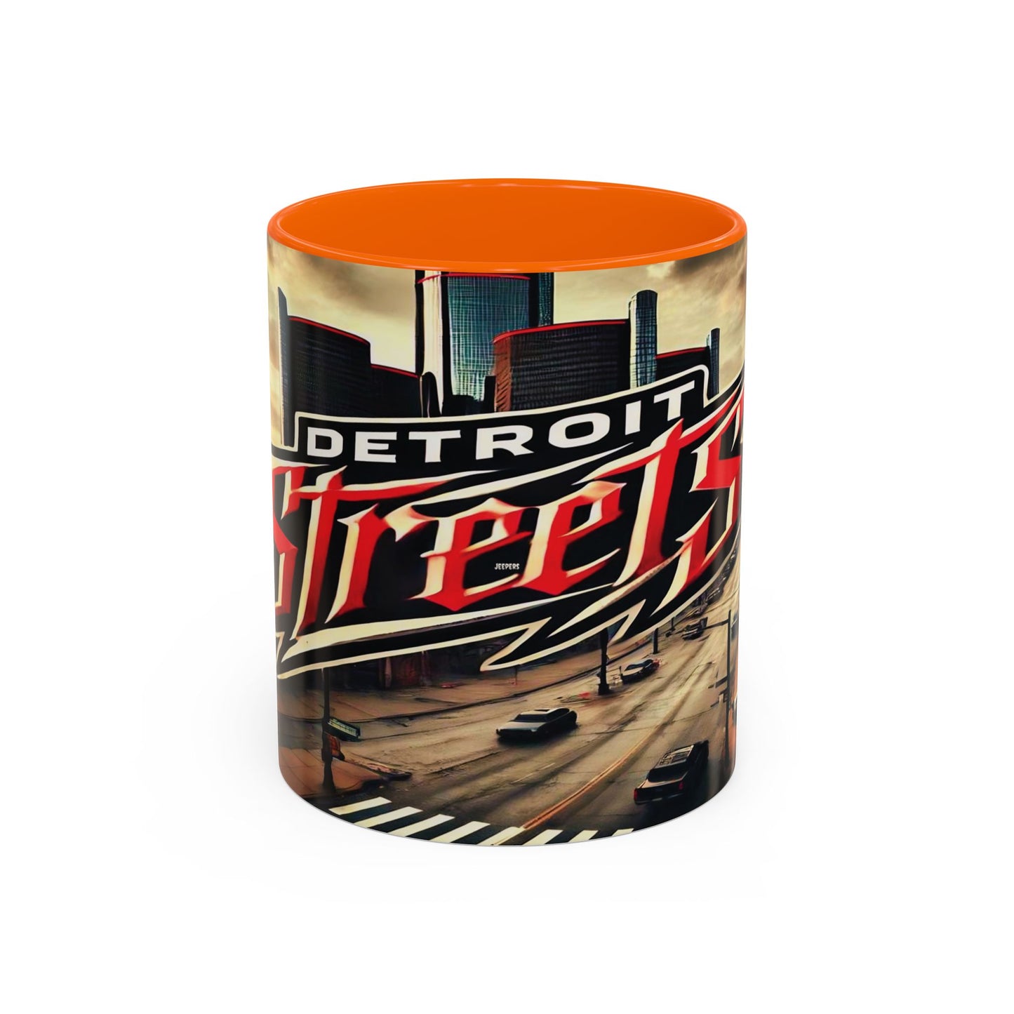 Detroit Streets Accent Coffee Mug - 11oz & 15oz, Urban Vibe