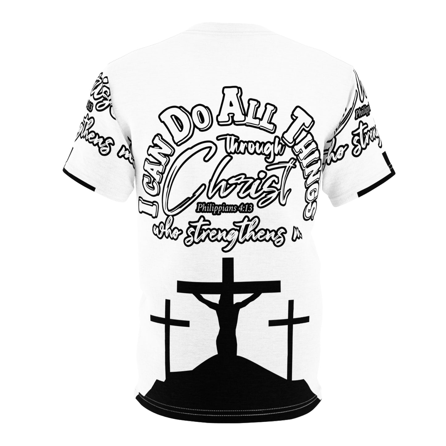 Christian Faith Unisex Cut & Sew Tee - "I Can Do All Things Through Christ" Design