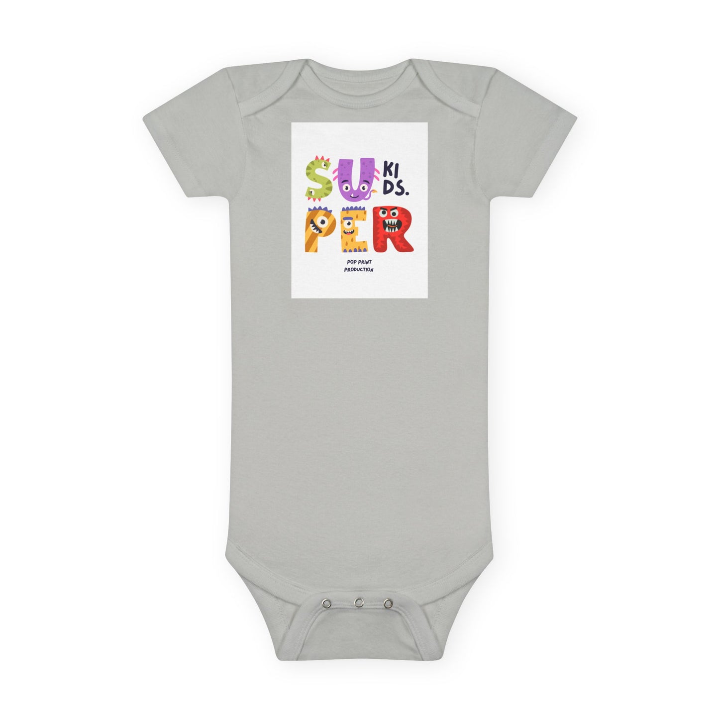 Super Cool Kids Short Sleeve Baby Onesie - Fun, Colorful Baby Apparel