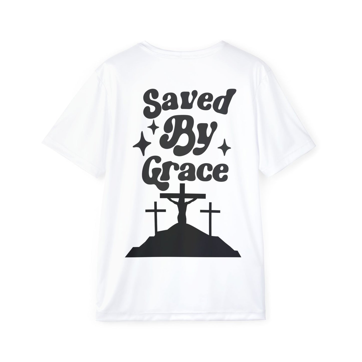 Men's Sports Jersey - 'Saved By Grace' Inspirational Tee