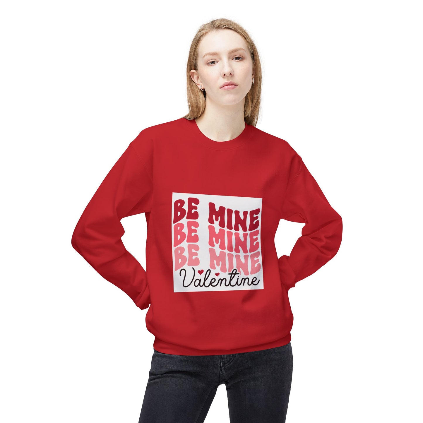 Valentine's Day Unisex Fleece Sweatshirt - Be Mine Design