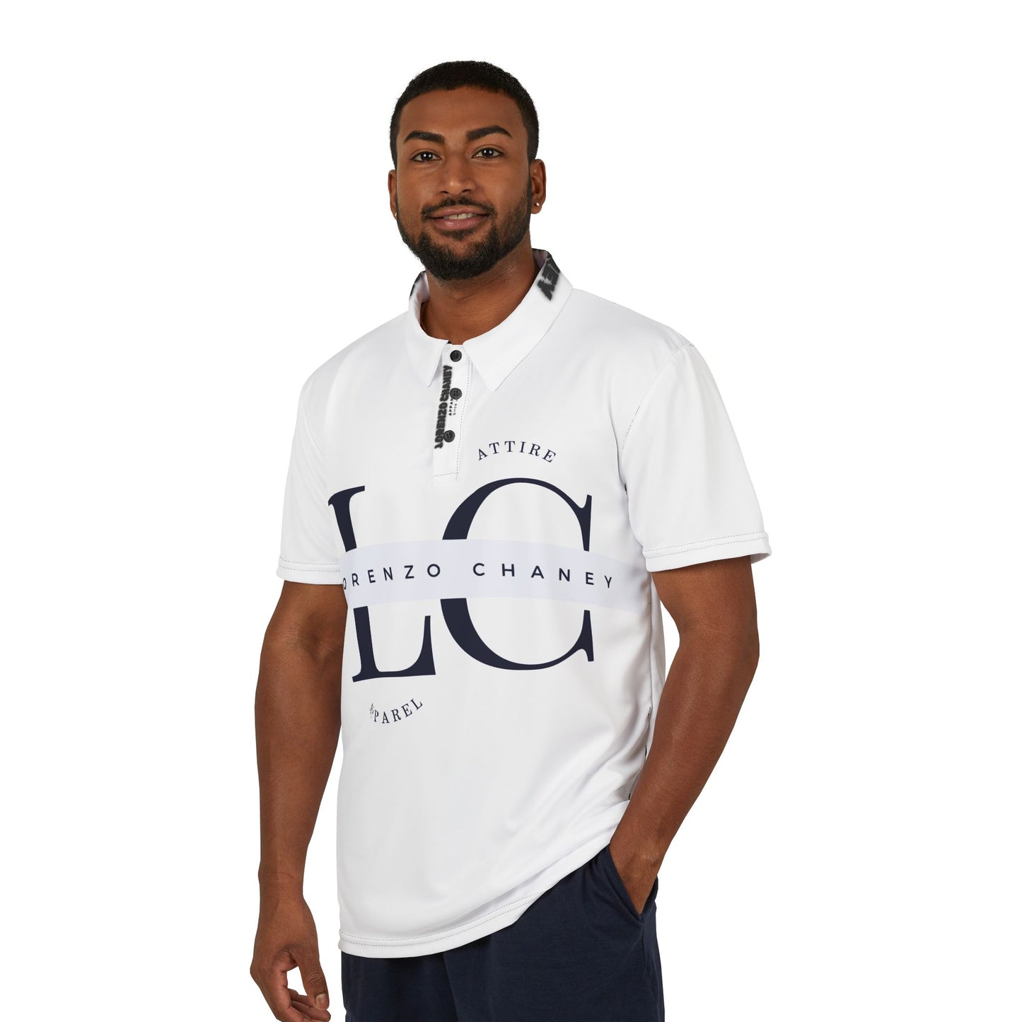 Stylish Unisex Polo Shirt with Lorenzo Chaney Logo - Versatile Casual Wear