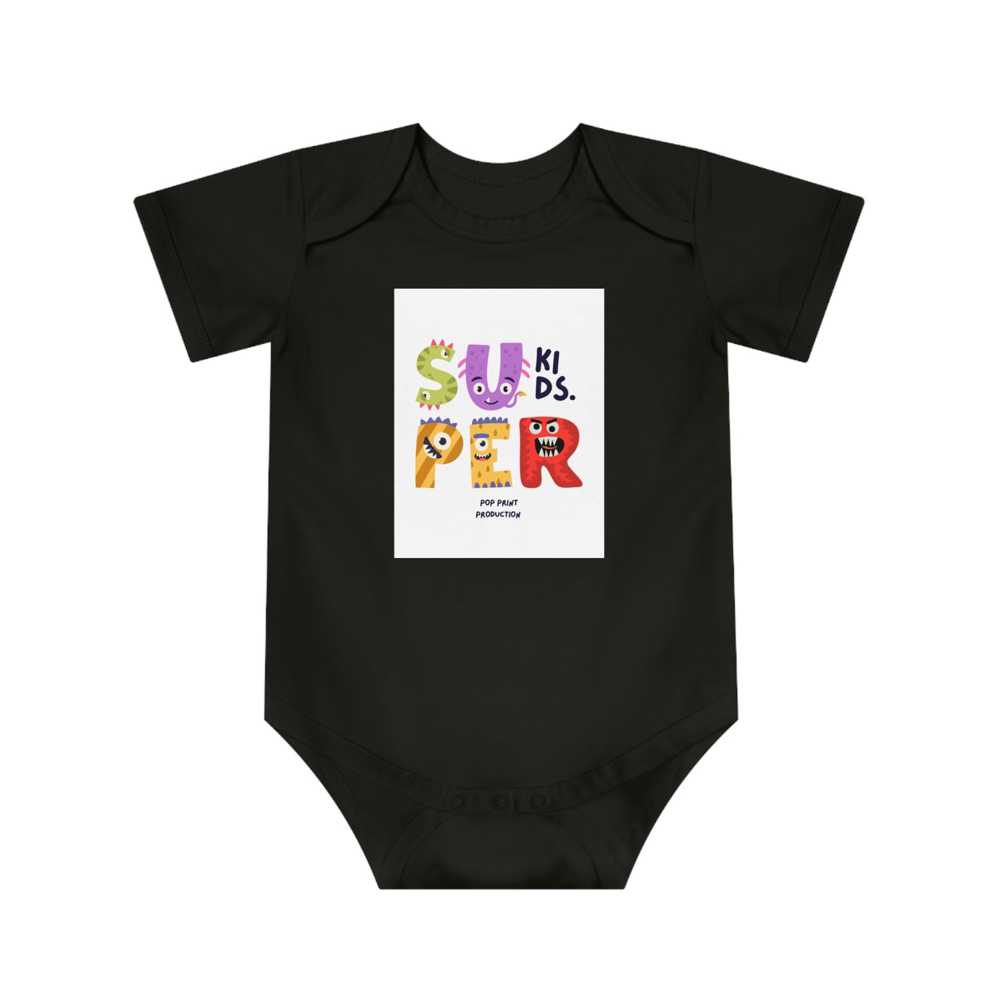 Super Kids Short Sleeve Baby Bodysuit - Cute and Fun Infant Outfit