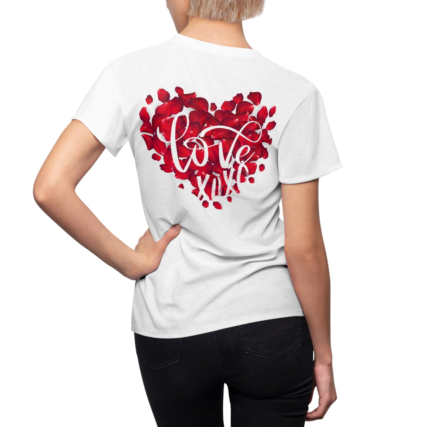 Romantic Love Heart Women's Tee - Perfect for Valentine's Day