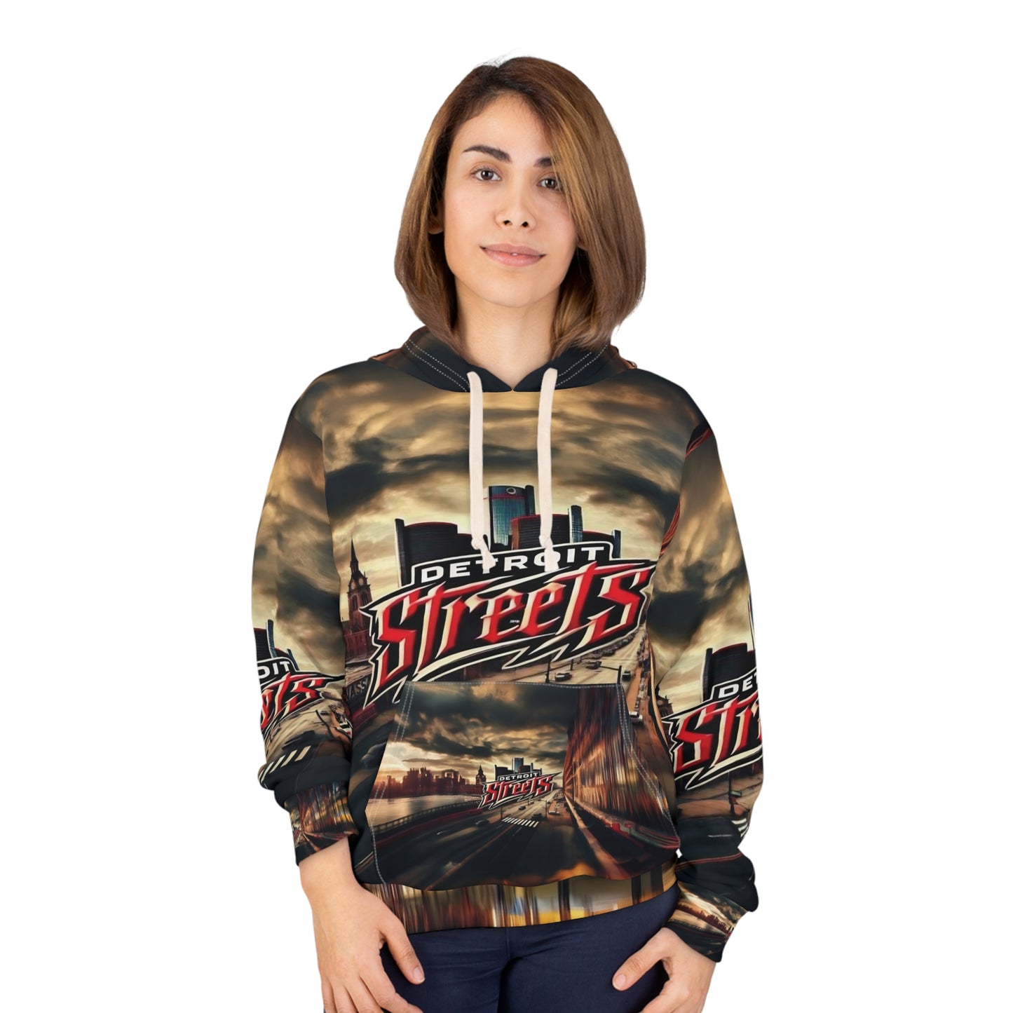 Detroit Streets Unisex Pullover Hoodie - Urban Style for City Lovers