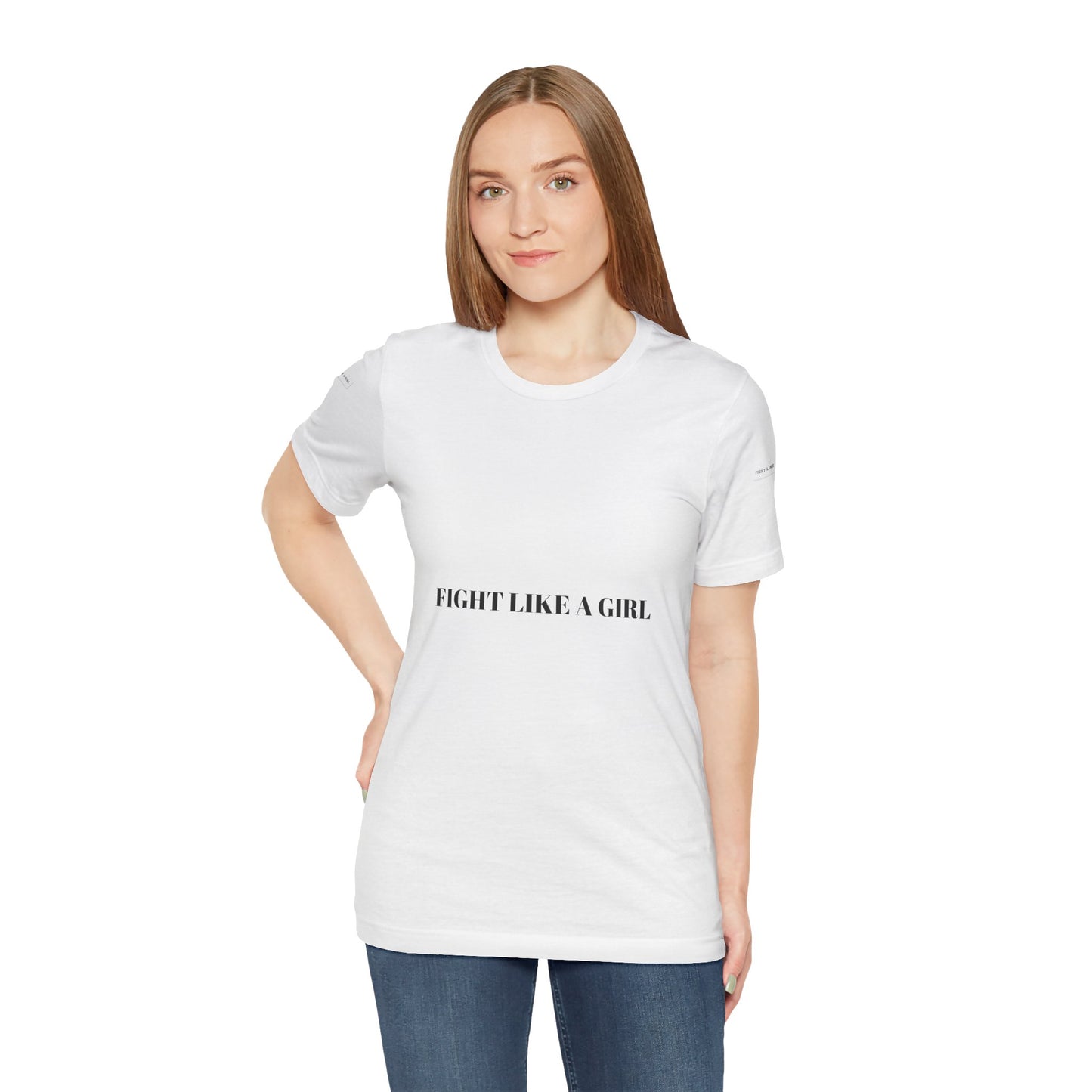 Empowering 'Fight Like A Girl' Unisex Tee - Motivational Short Sleeve T-Shirt