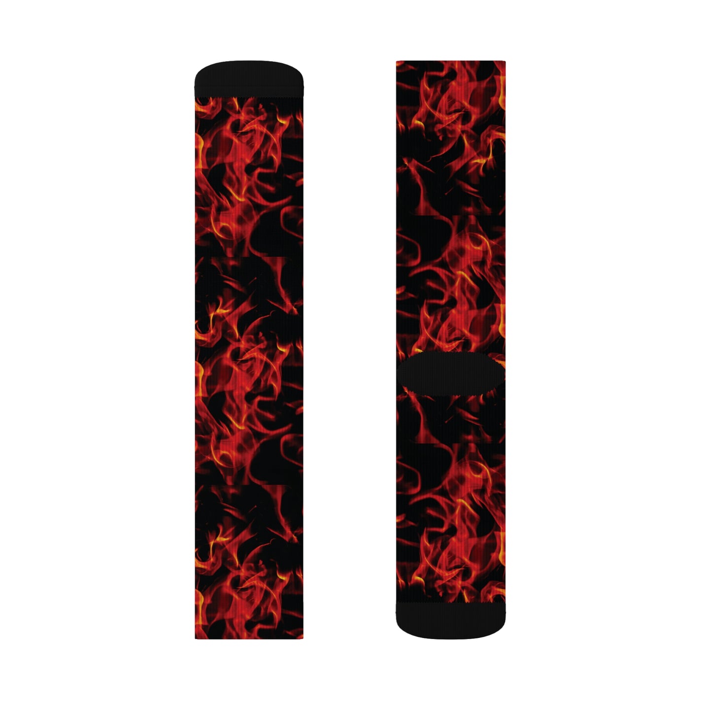 Fire Flames Sublimation Socks - Bold, Stylish, Perfect for Casual Wear and Gifting