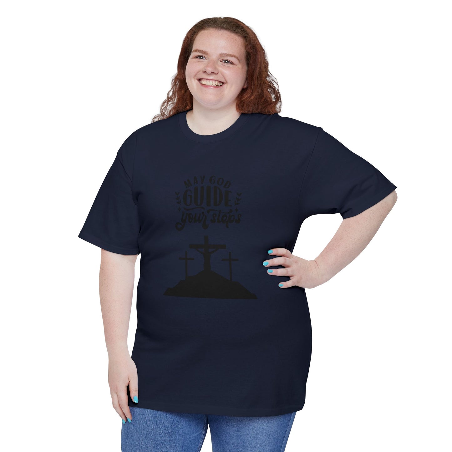 Inspiring Christian Tall T-Shirt - "May God Guide Your Steps"