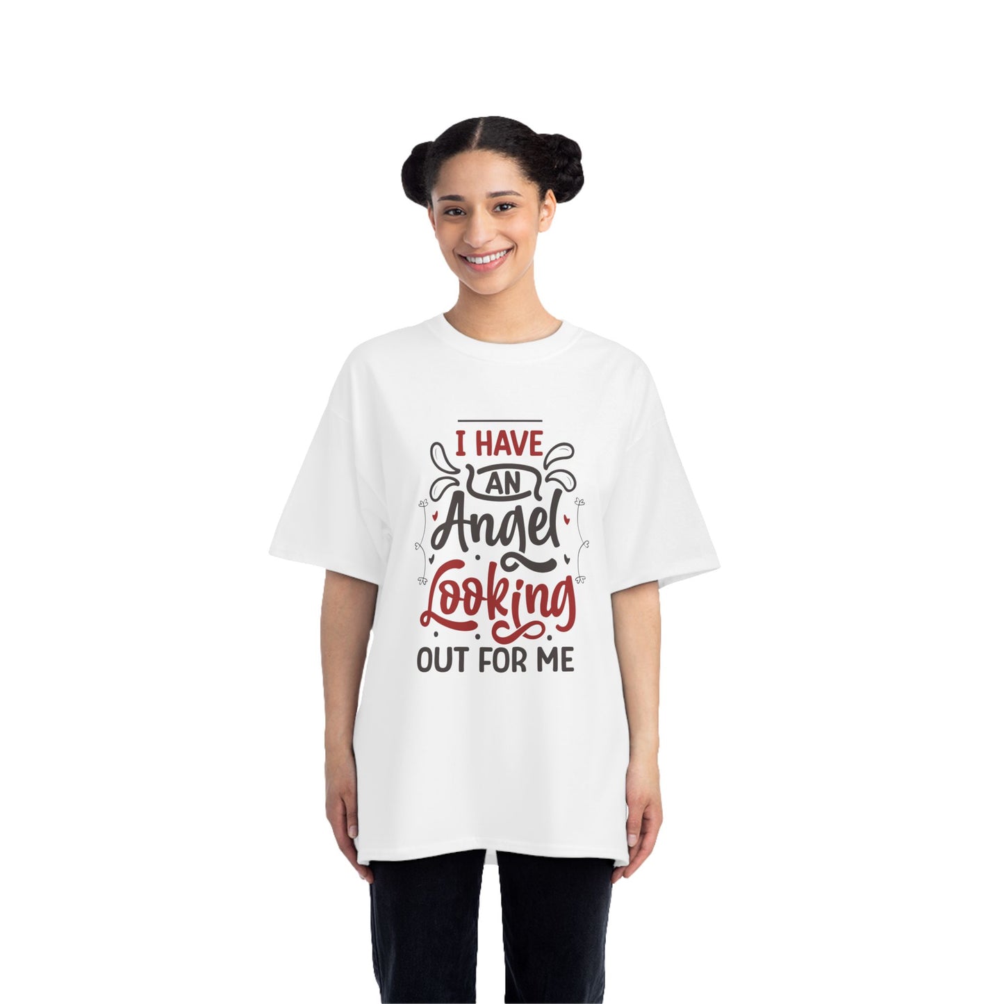 I Have An Angel Looking Out For Me T-Shirt | Inspirational Beefy-T® Short-Sleeve Tee