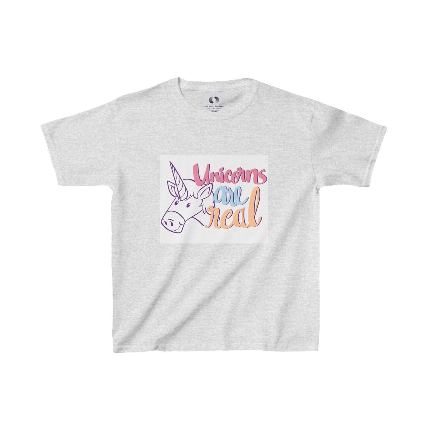 Unicorns Are Real Kids Tee - Fun & Playful Cotton Shirt for Unicorn Lovers