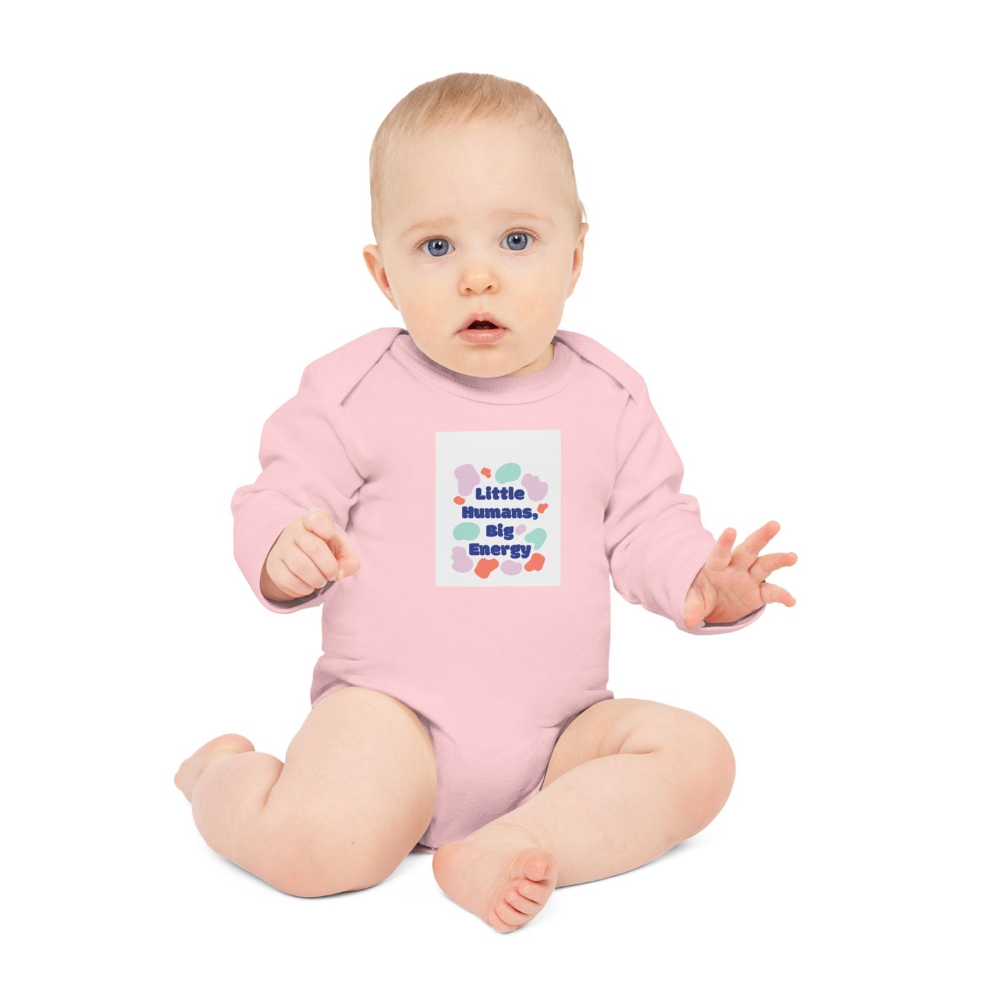 Cute Baby Bodysuit - "Little Humans, Big Energy"