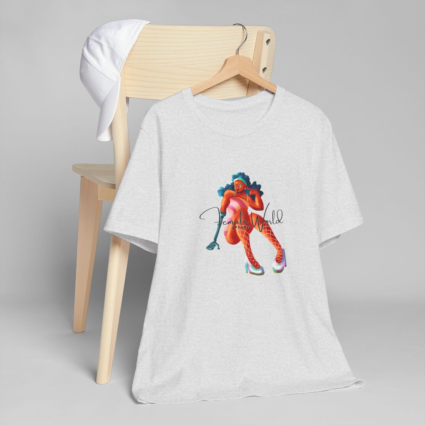 Female World Unisex Jersey T-Shirt - Bold & Playful Graphic Tee for Creative Souls