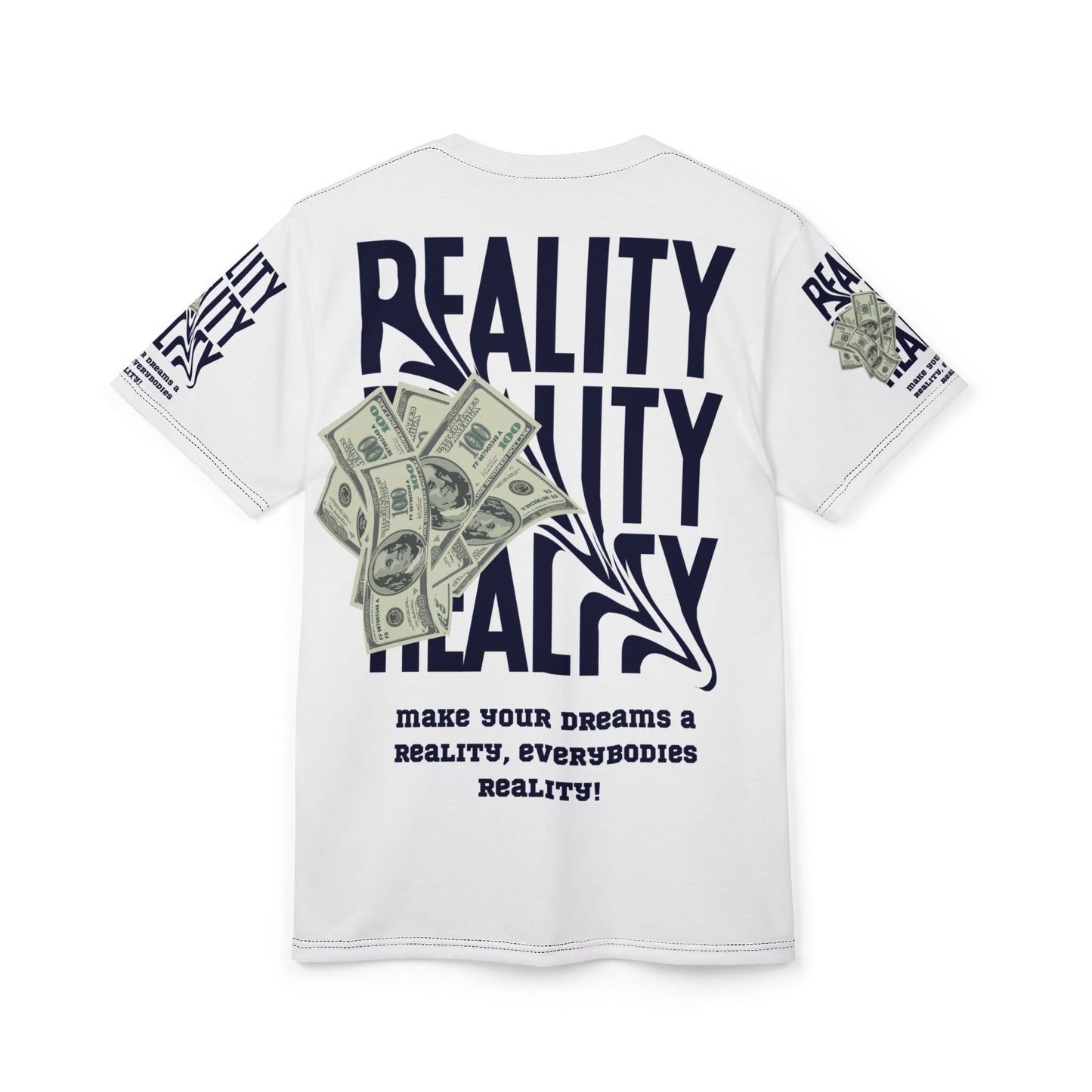 Motivational Unisex Cut & Sew Tee - "Make Your Dreams a Reality!"