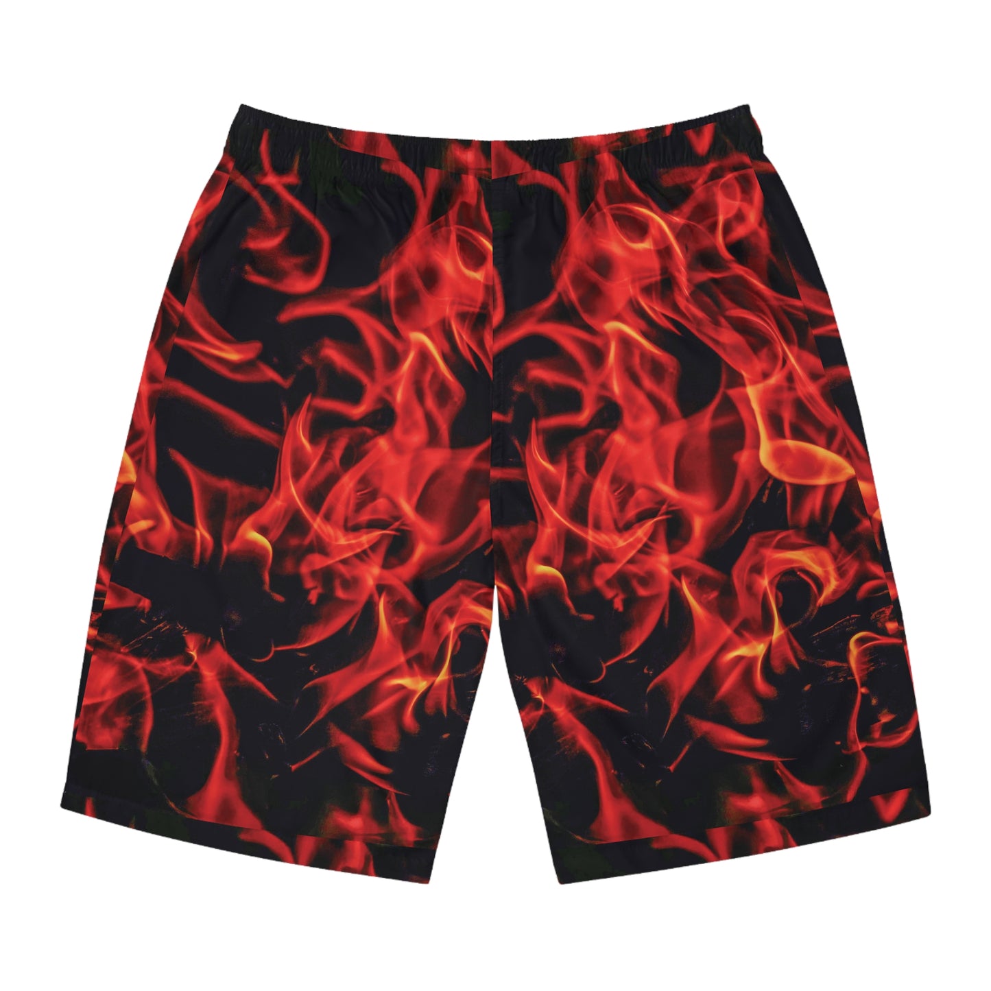 Men's Fiery Flames Board Shorts - Perfect for Summer Beach Days