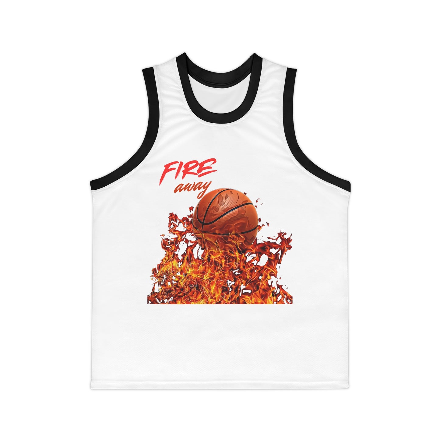 Fire Away Unisex Basketball Jersey - Perfect for Sports and Casual Wear