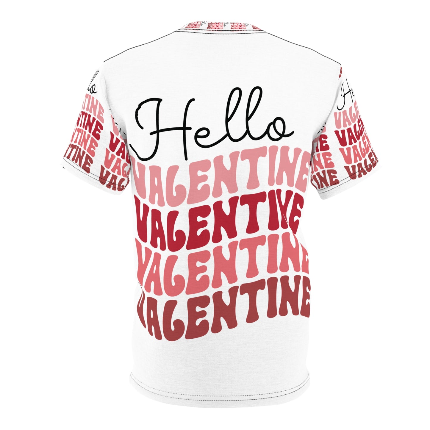 Hello Valentine Unisex Cut & Sew Tee - Fun and Festive Valentine's Day T-Shirt