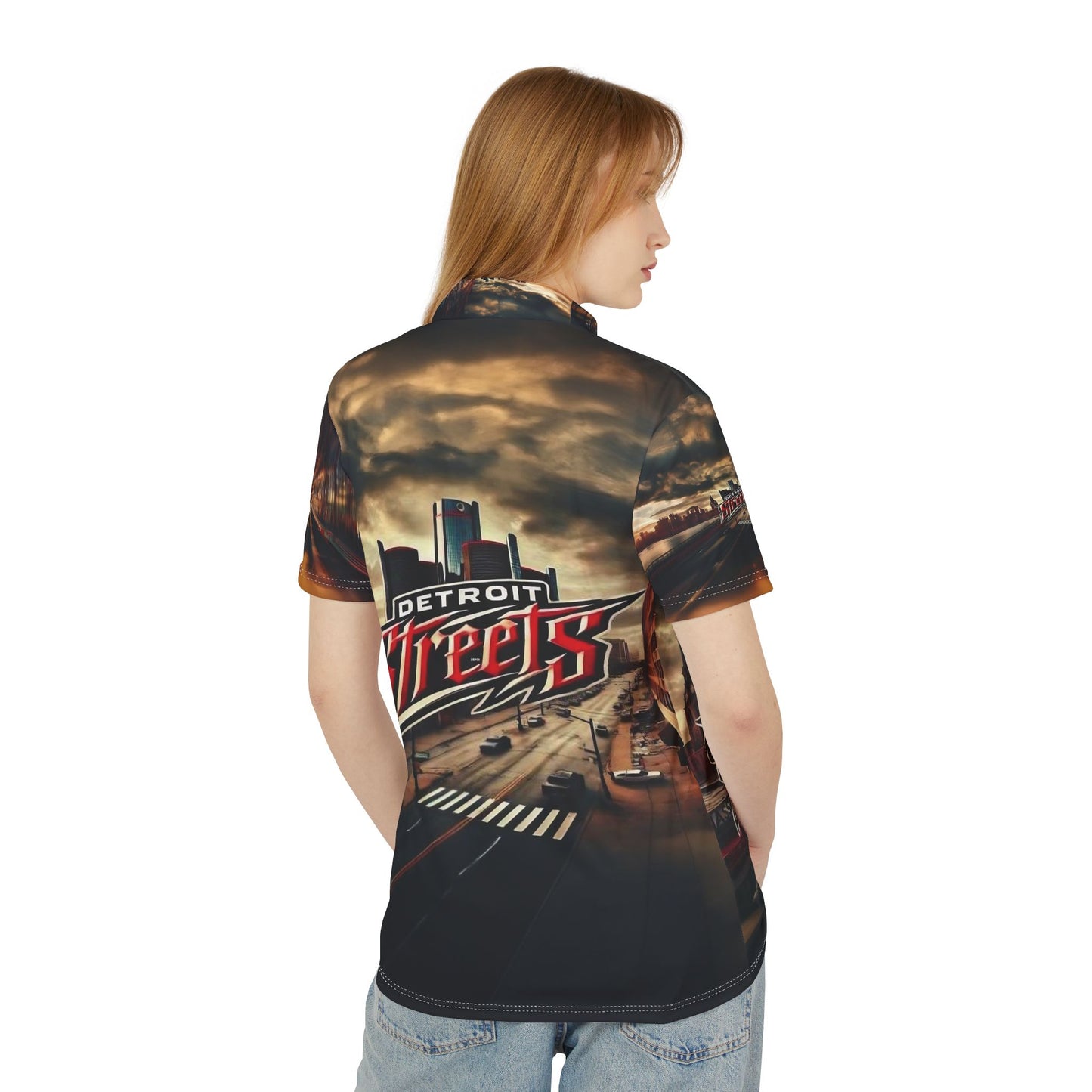 Detroit Streets Unisex Polo Shirt - Urban Style for Everyday Adventures