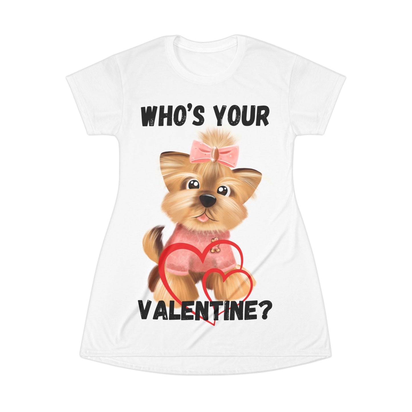 Valentine T-Shirt Dress (AOP)