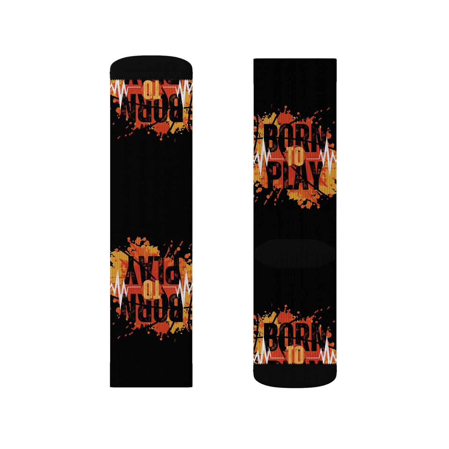 Born To Play Sublimation Socks