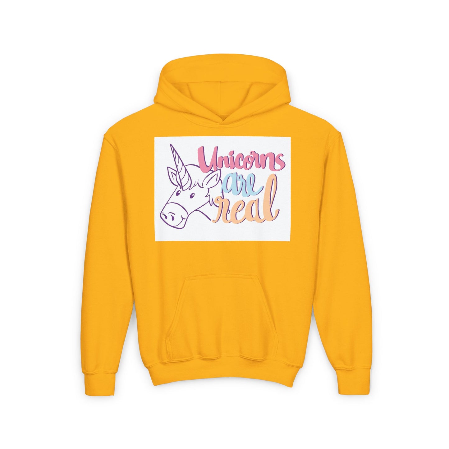 Youth Unicorn Hoodie - "Unicorns are Real" - Cozy Sweatshirt for Kids