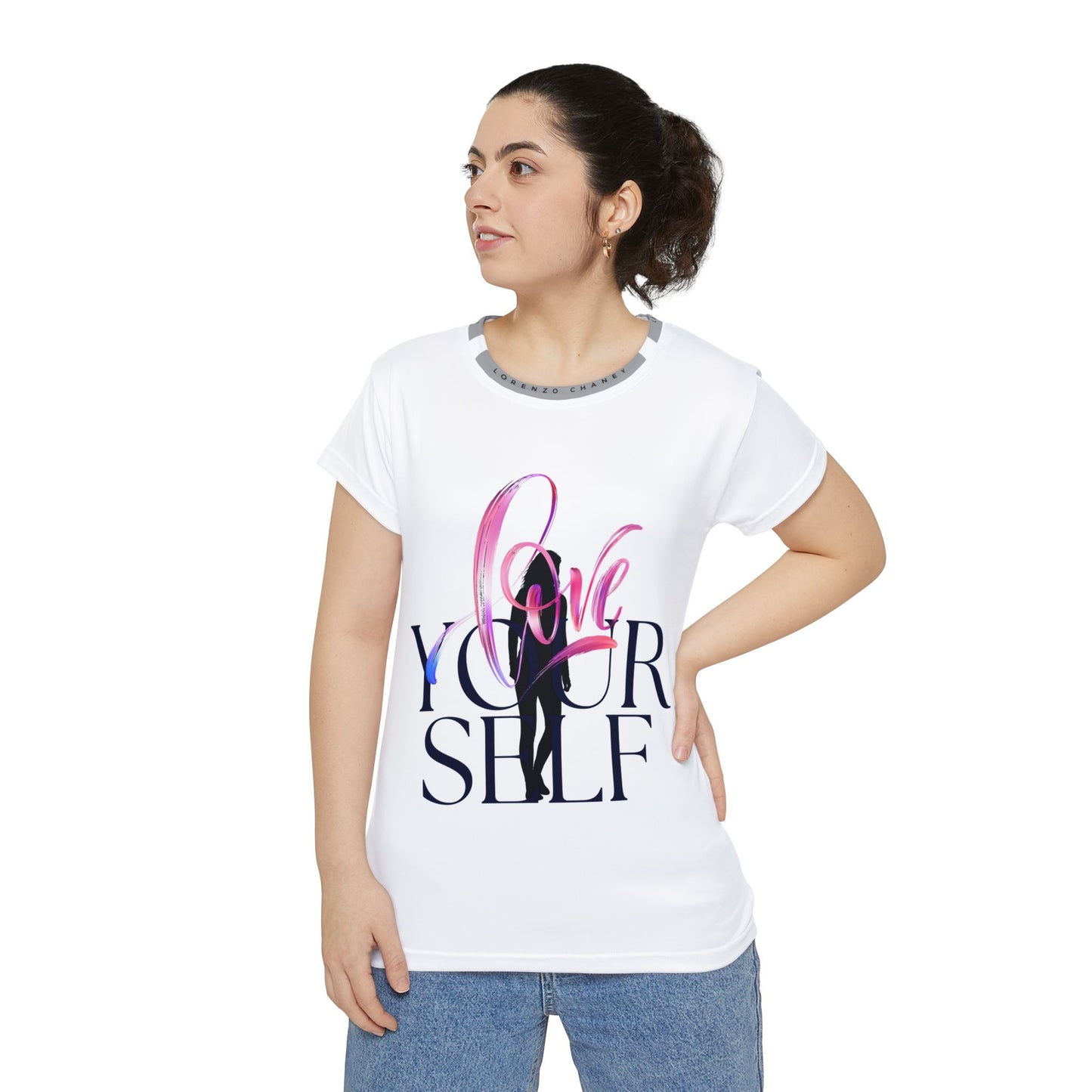 Love Yourself Women's Short Sleeve Shirt - Casual Empowerment Tee