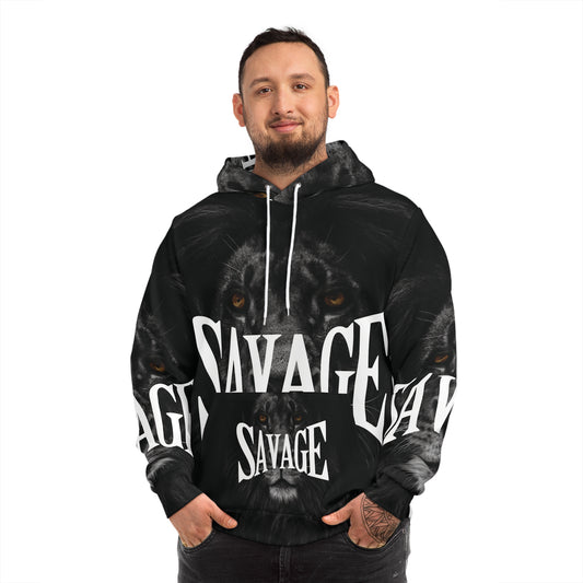 Savage Lion Graphic Hoodie - Fierce and Bold Streetwear