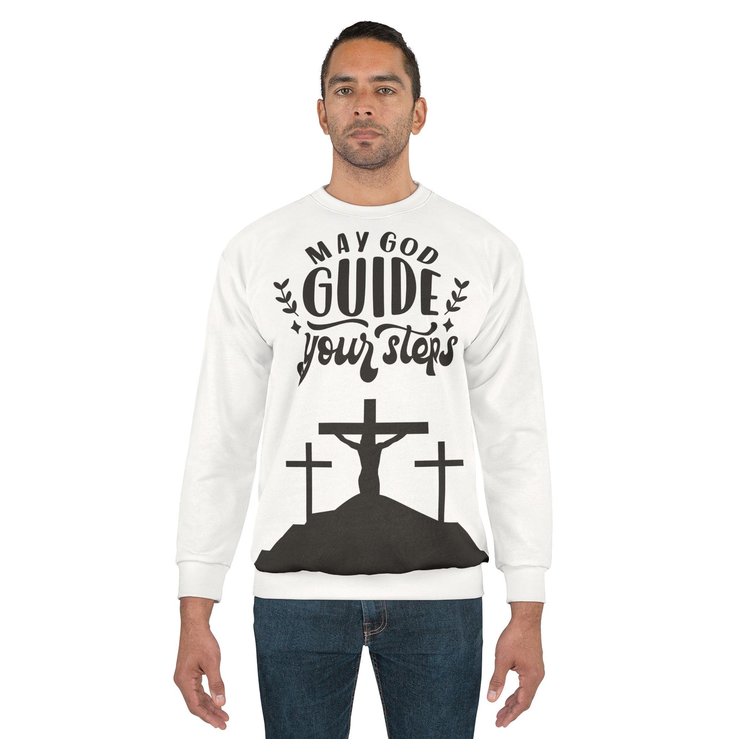 May God Guide Your Steps Unisex Sweatshirt - Faith Inspired Apparel