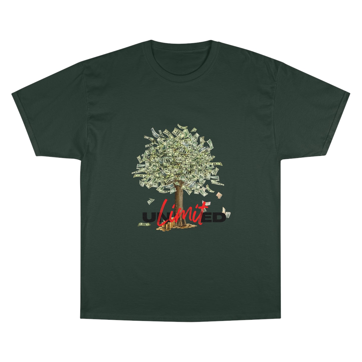 Champion T-Shirt - Unlimited Growth Tree Graphic