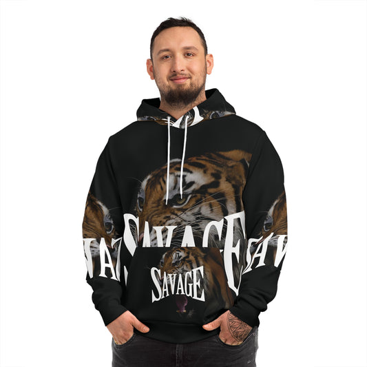 Savage Tiger Graphic Hoodie - Fierce Style for fashion-forward individuals