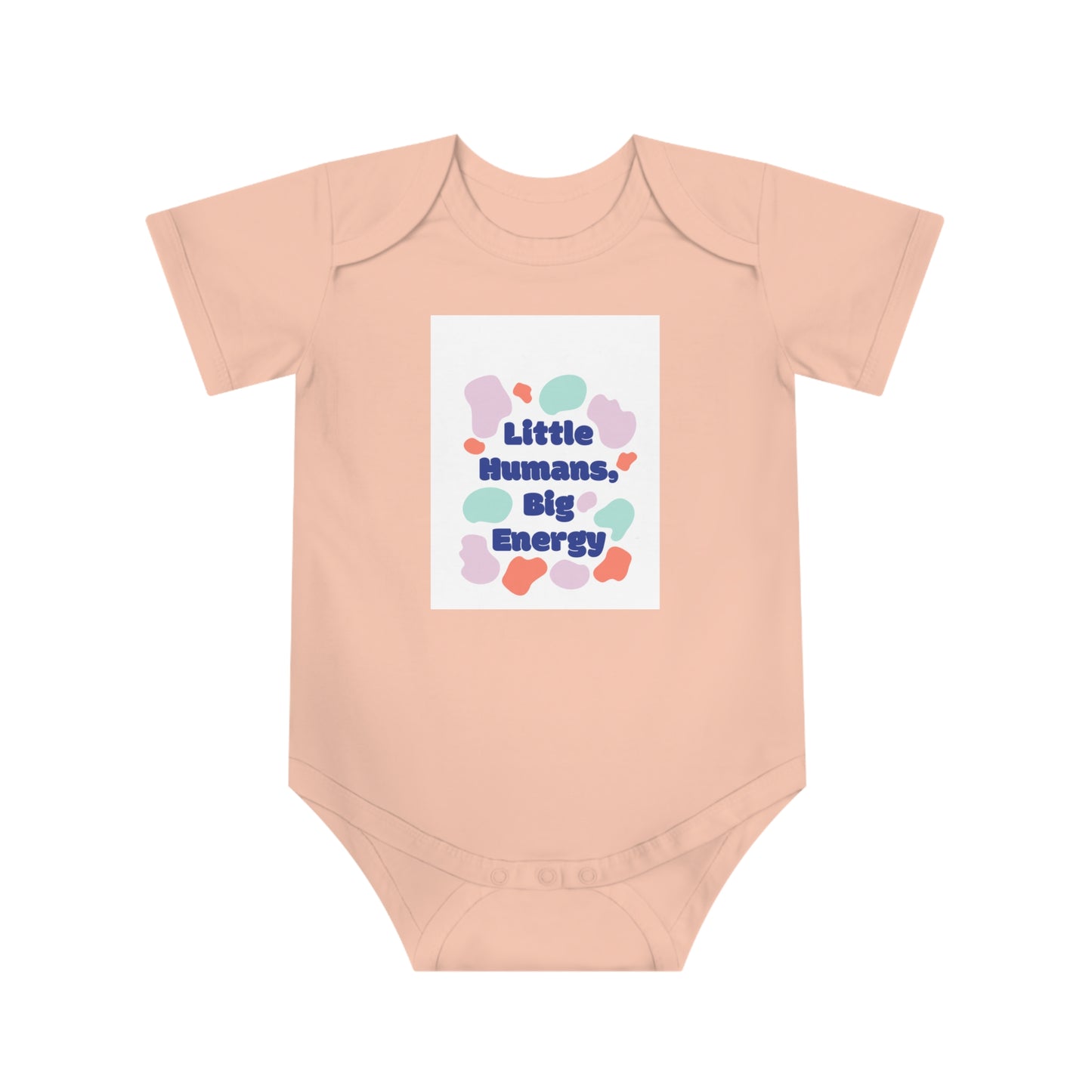 Little Humans, Big Energy Baby Bodysuit - Cute Infant Outfit for Playtime & Gifts