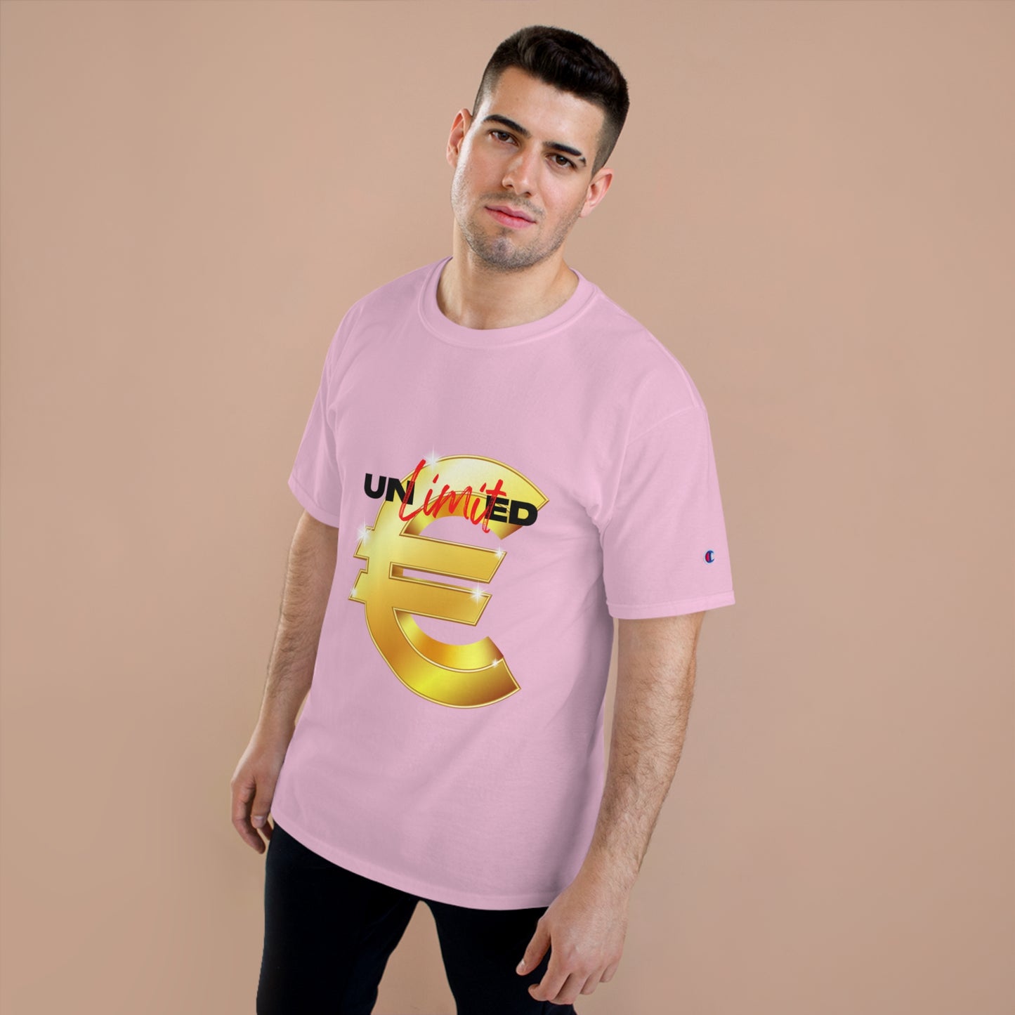 Unlimited Wealth Champion T-Shirt - Bold Euro Design for Trendsetters