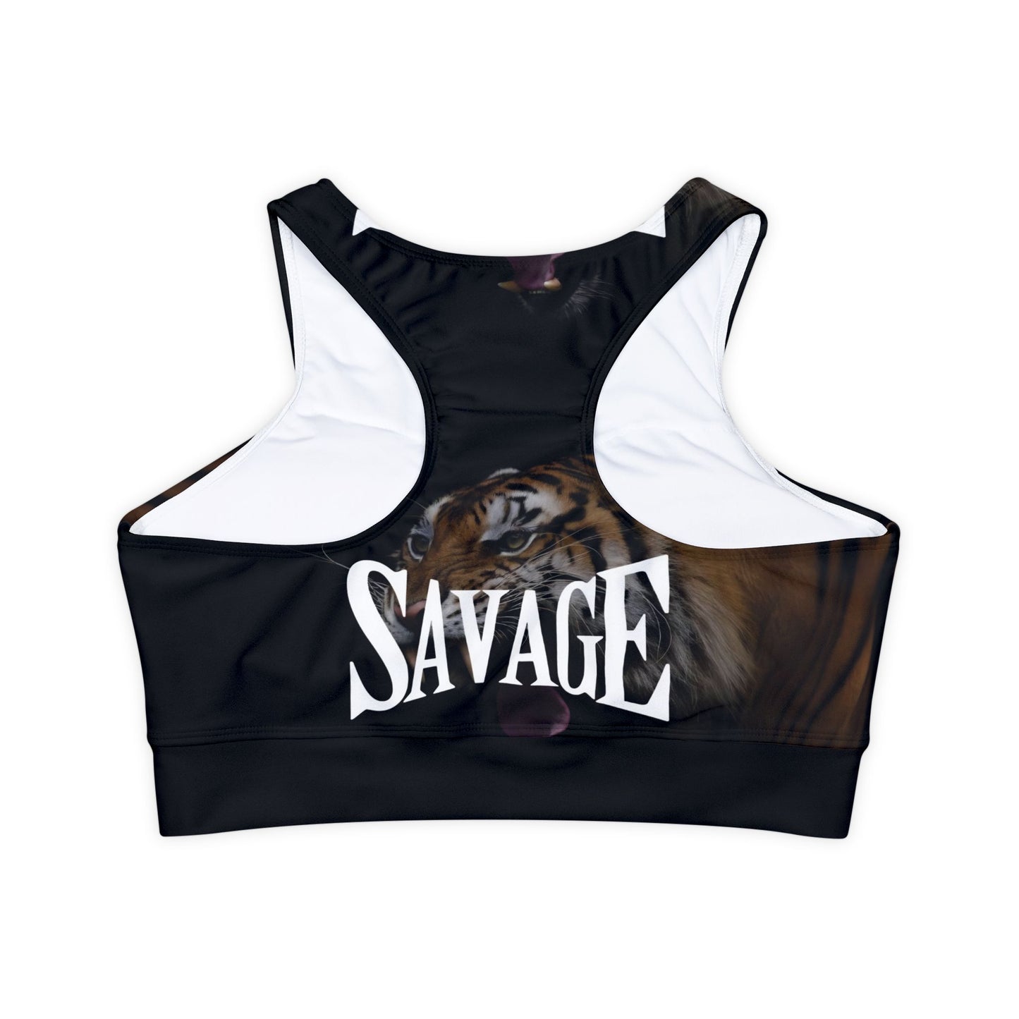 Savage Tiger Padded Sports Bra - Wild & Fierce Activewear