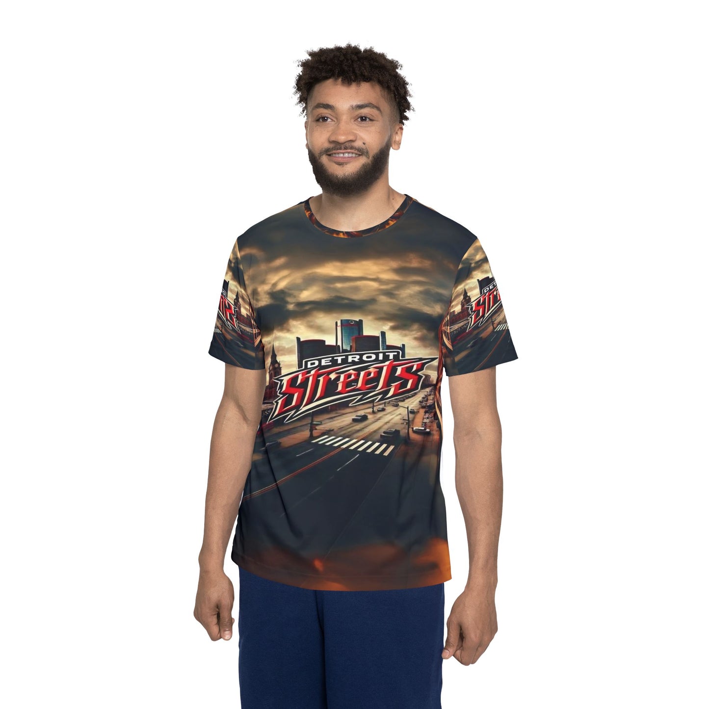 Detroit Streets Men's Sports Jersey - Urban Style Tee for Game Day