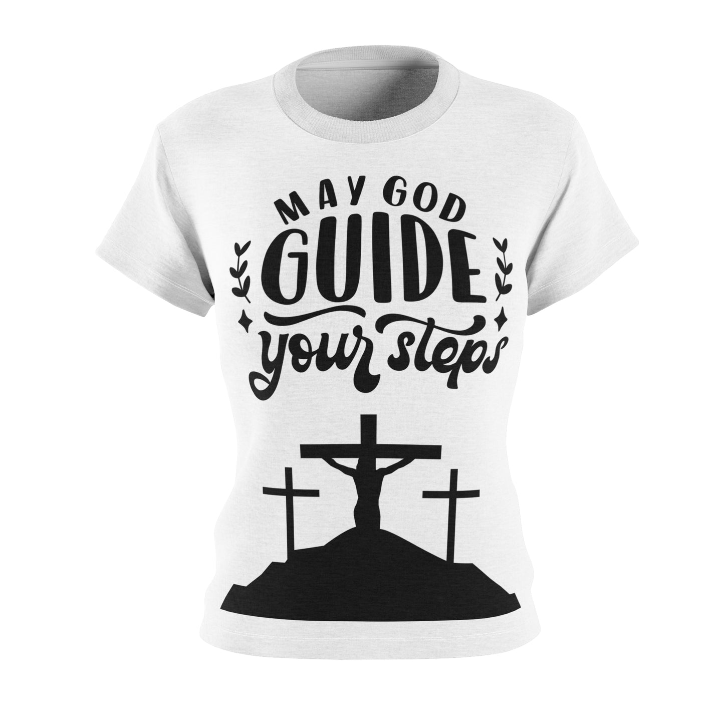 Inspirational Women's Cut & Sew Tee - 'May God Guide Your Steps'