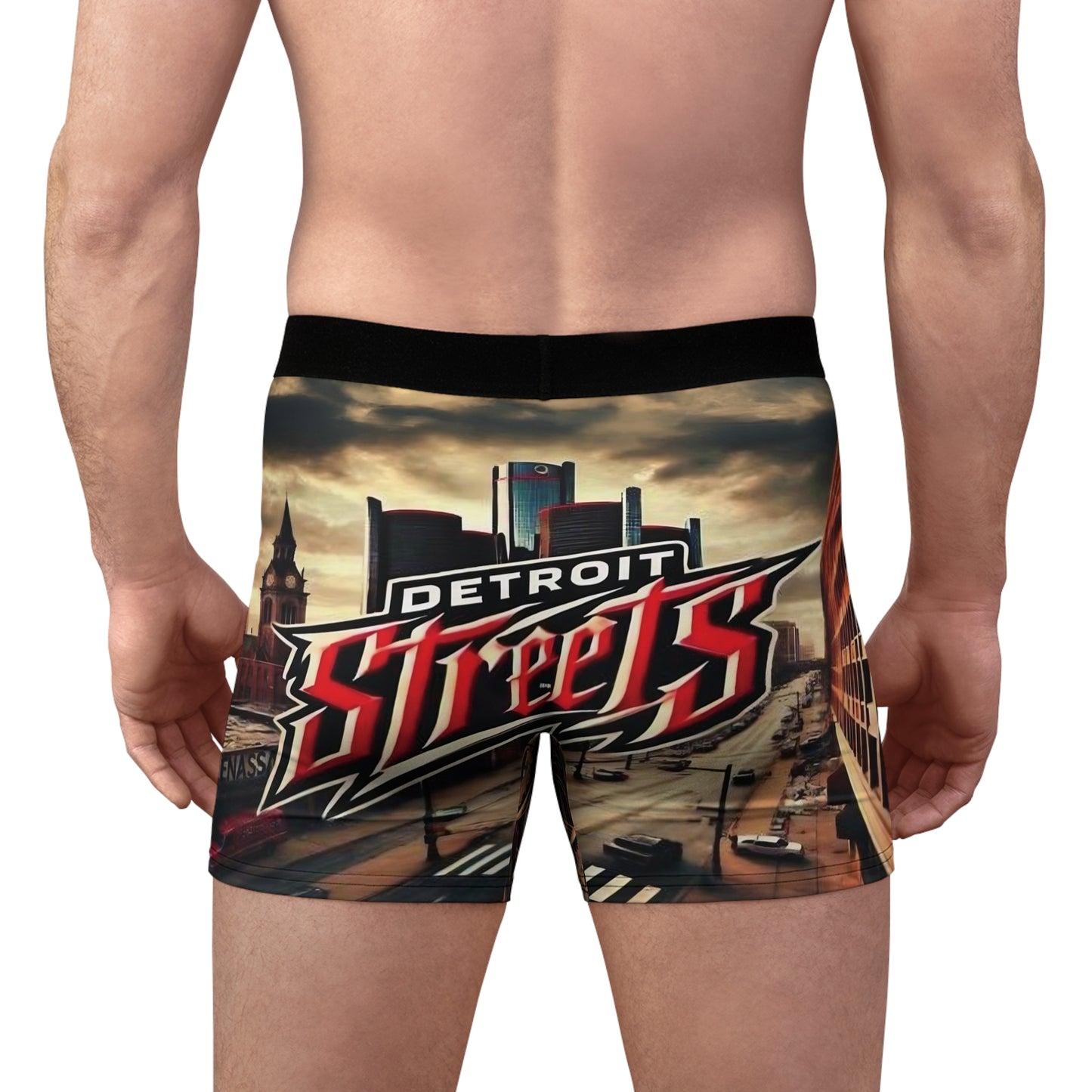 Detroit Streets Men's Boxer Briefs - Urban Style Underwear