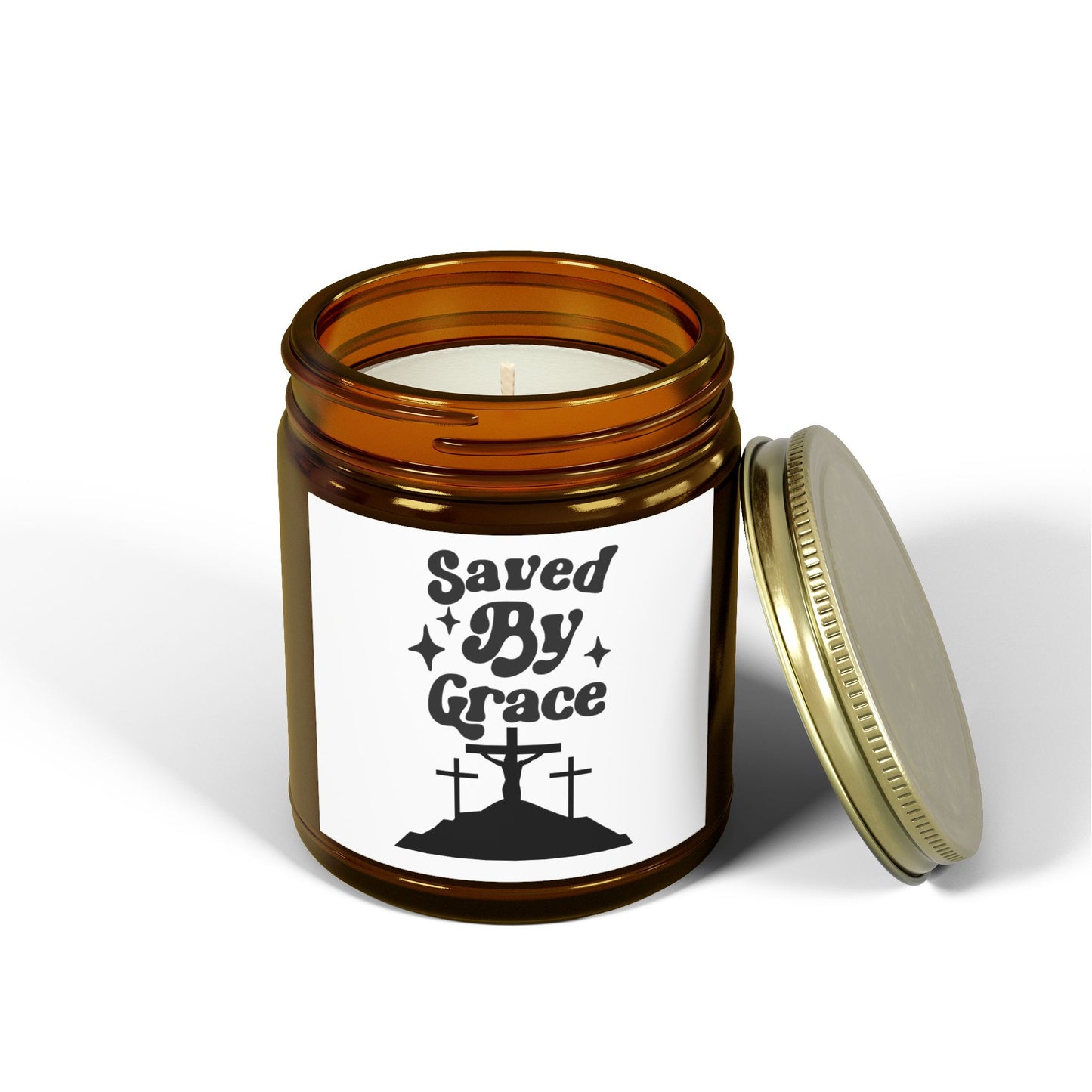 Saved By Grace Scented Candles - Coconut Apricot Wax, 4oz & 9oz