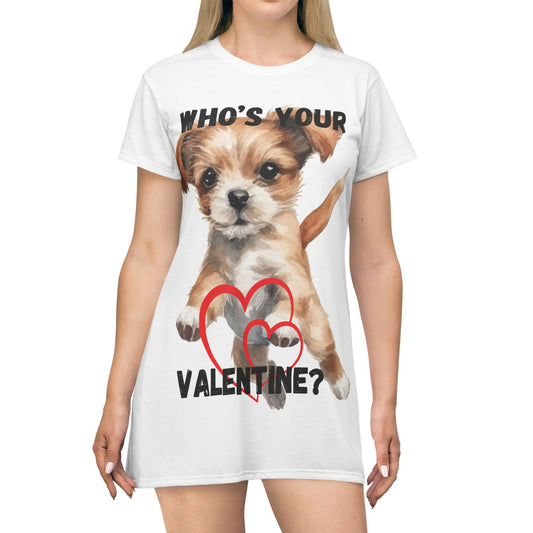 Valentine T-Shirt Dress (AOP)