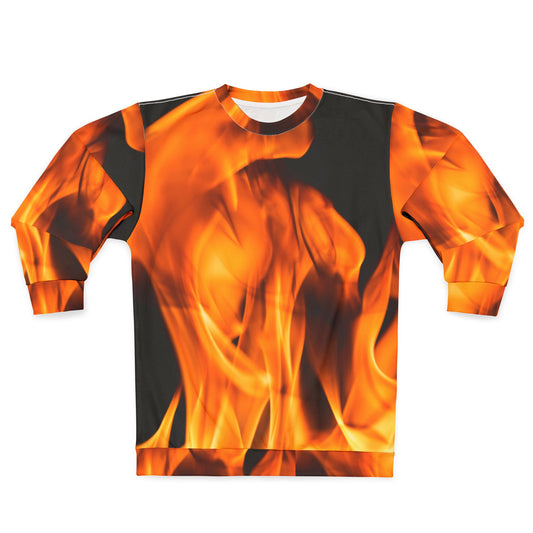 Flame Design Unisex Sweatshirt - Bold Style for Warm Comfort