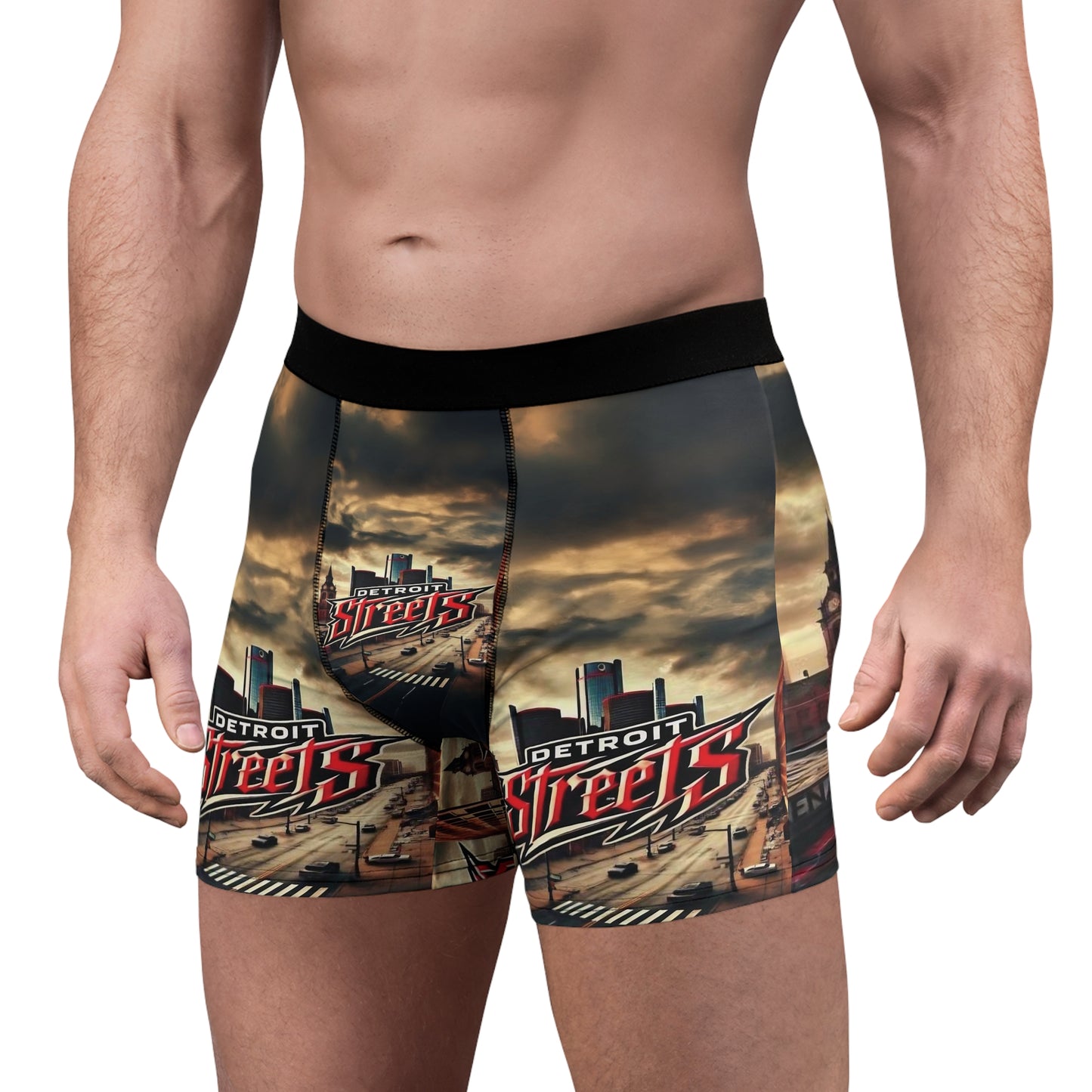 Detroit Streets Men's Boxer Briefs - Urban Style Underwear