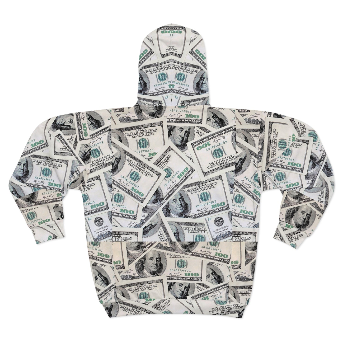 Money Print Unisex Zip Hoodie - Stylish & Trendy