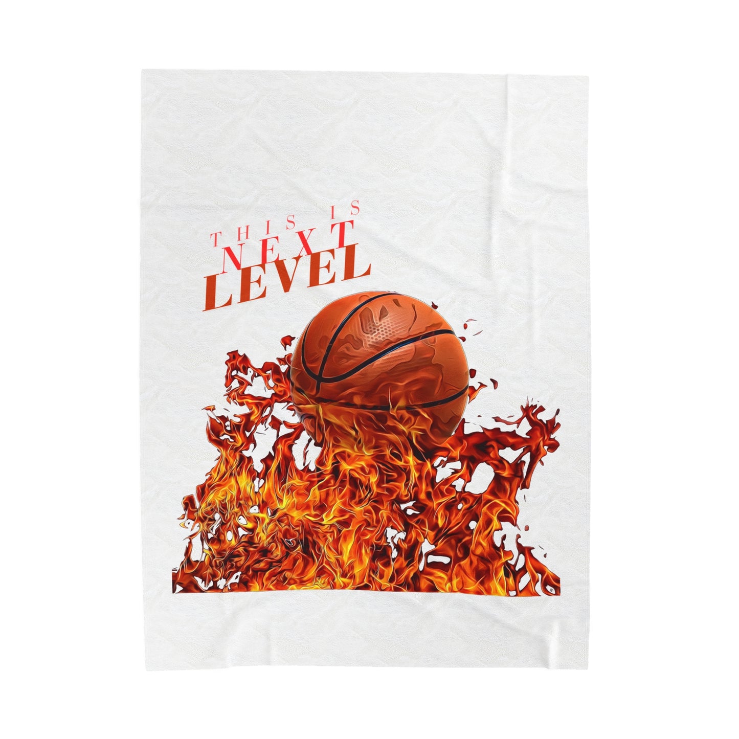 Next Level Basketball Velveteen Plush Blanket