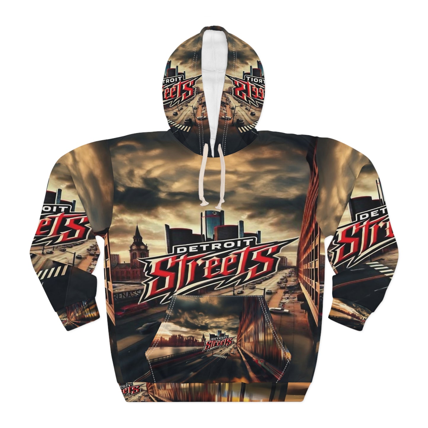 Detroit Streets Unisex Pullover Hoodie - Urban Style for City Lovers