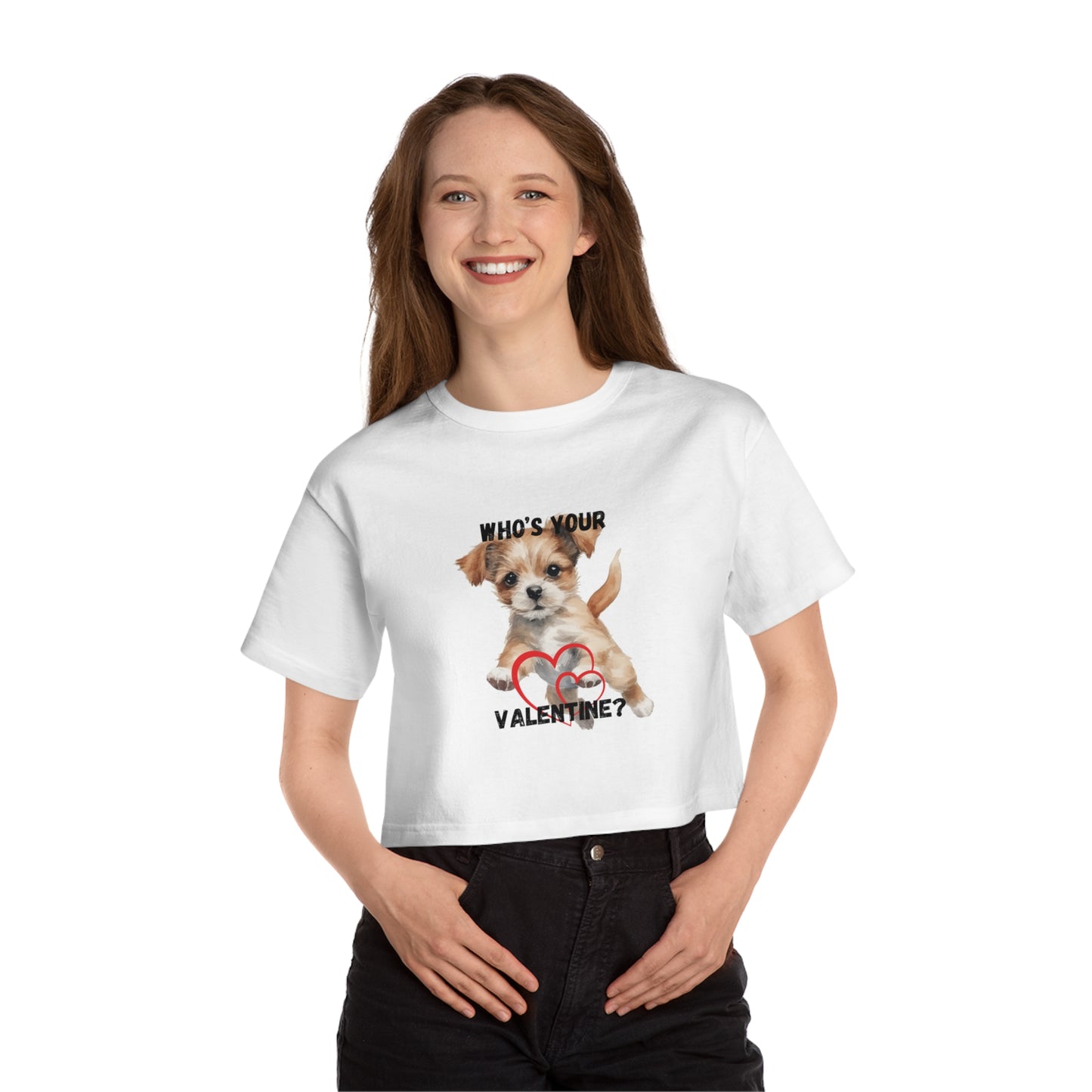 Valentine Champion Women's Heritage Cropped T-Shirt