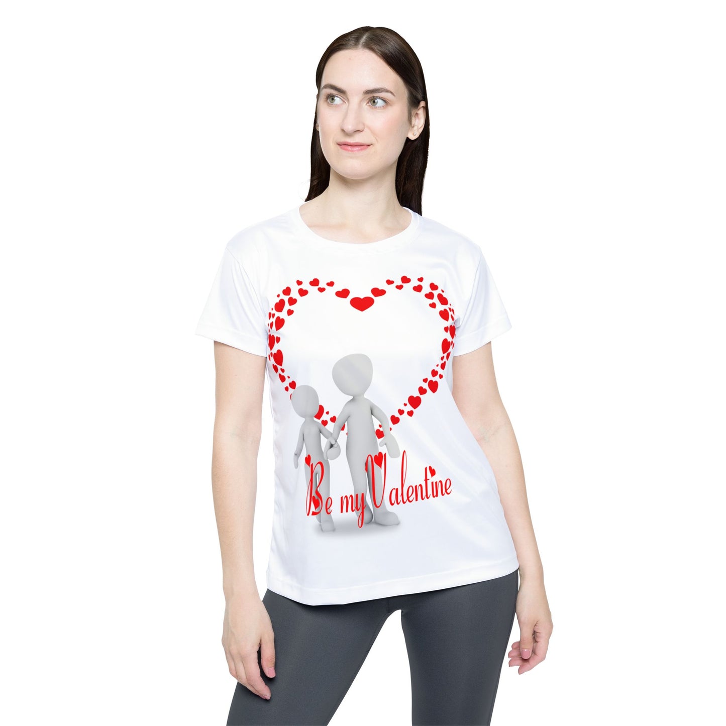 Valentine's Day Women&#039;s Sports Jersey - "Be My Valentine" Love Tee