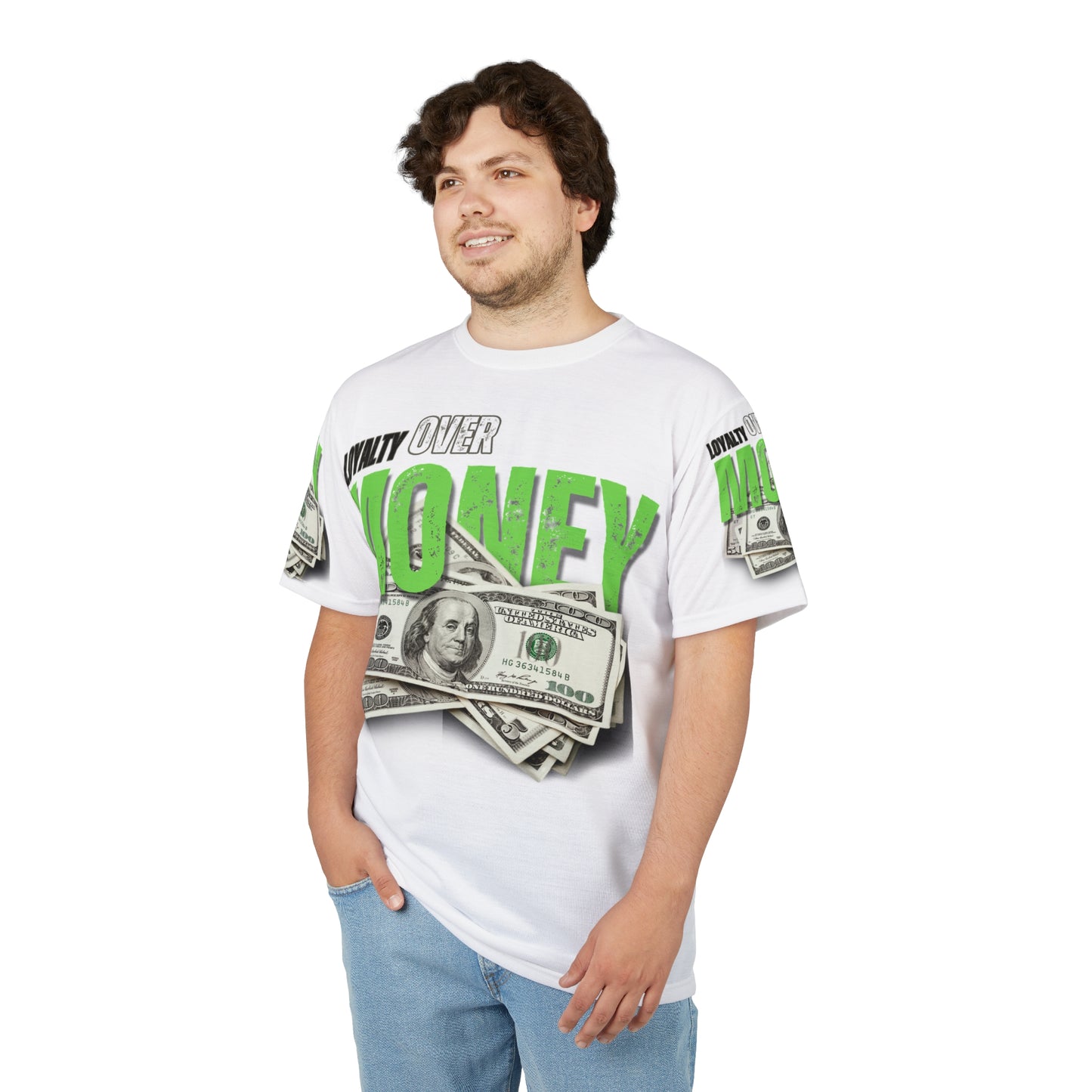 Loyalty Over Money Unisex Cut & Sew Tee - Stand Out Streetwear T-Shirt