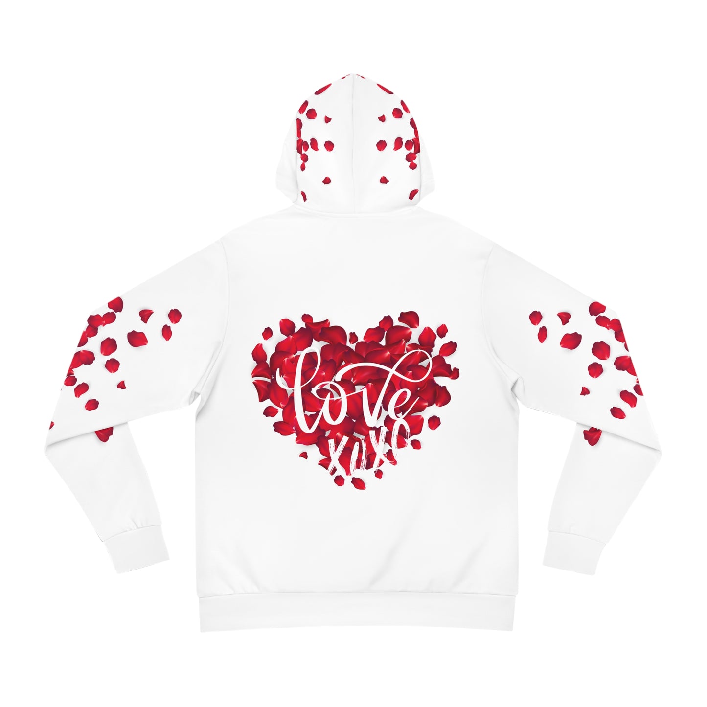 Romantic Rose Petals Hoodie - Perfect for Valentine's Day and Love Celebrations