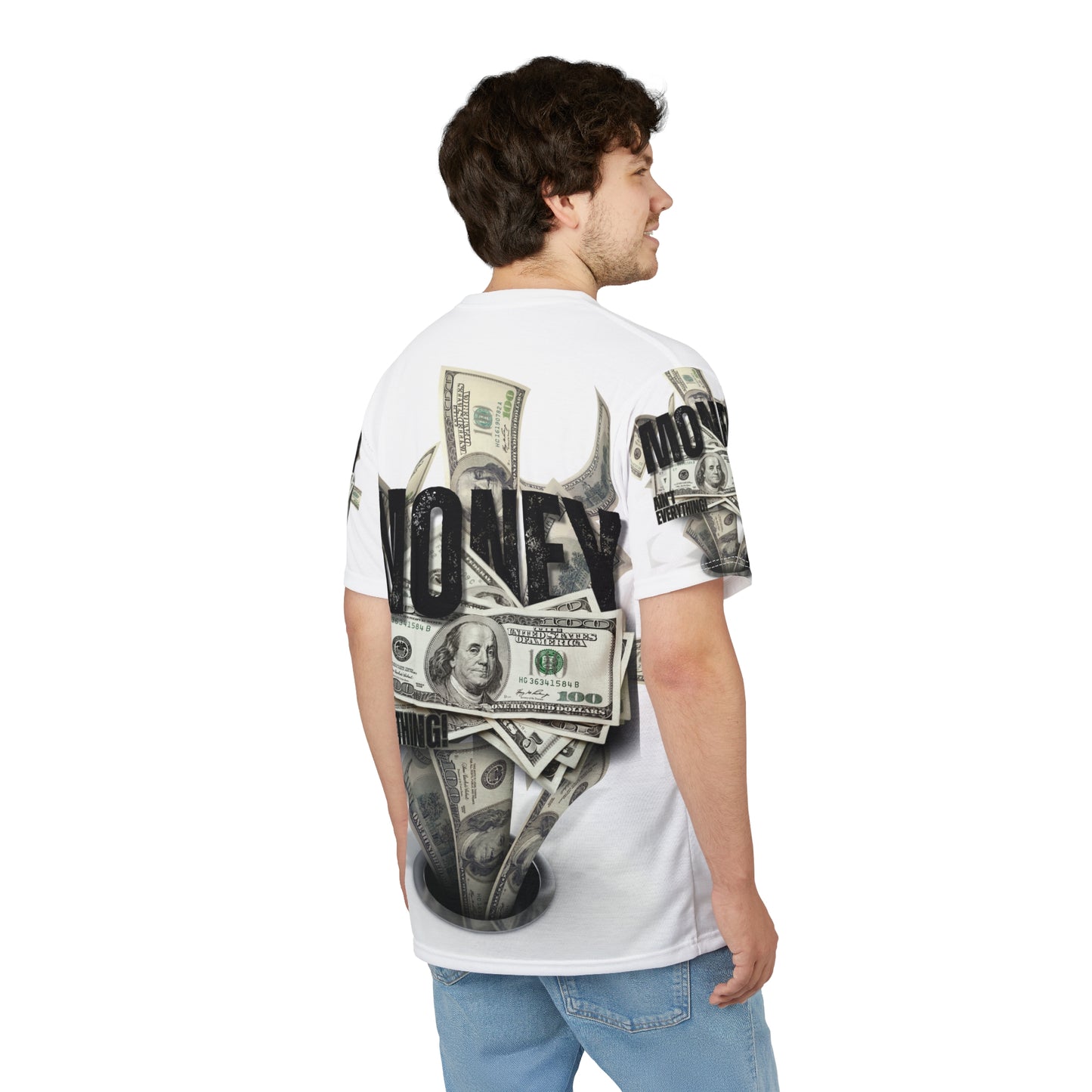 Money Unisex Cut & Sew Tee - Bold Graphic Streetwear for Cash Enthusiasts