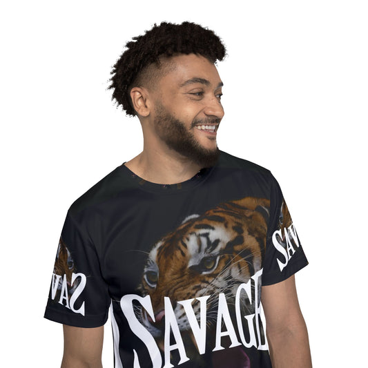 Savage Tiger Men's Sports Jersey - Bold Athletic Apparel for Game Day