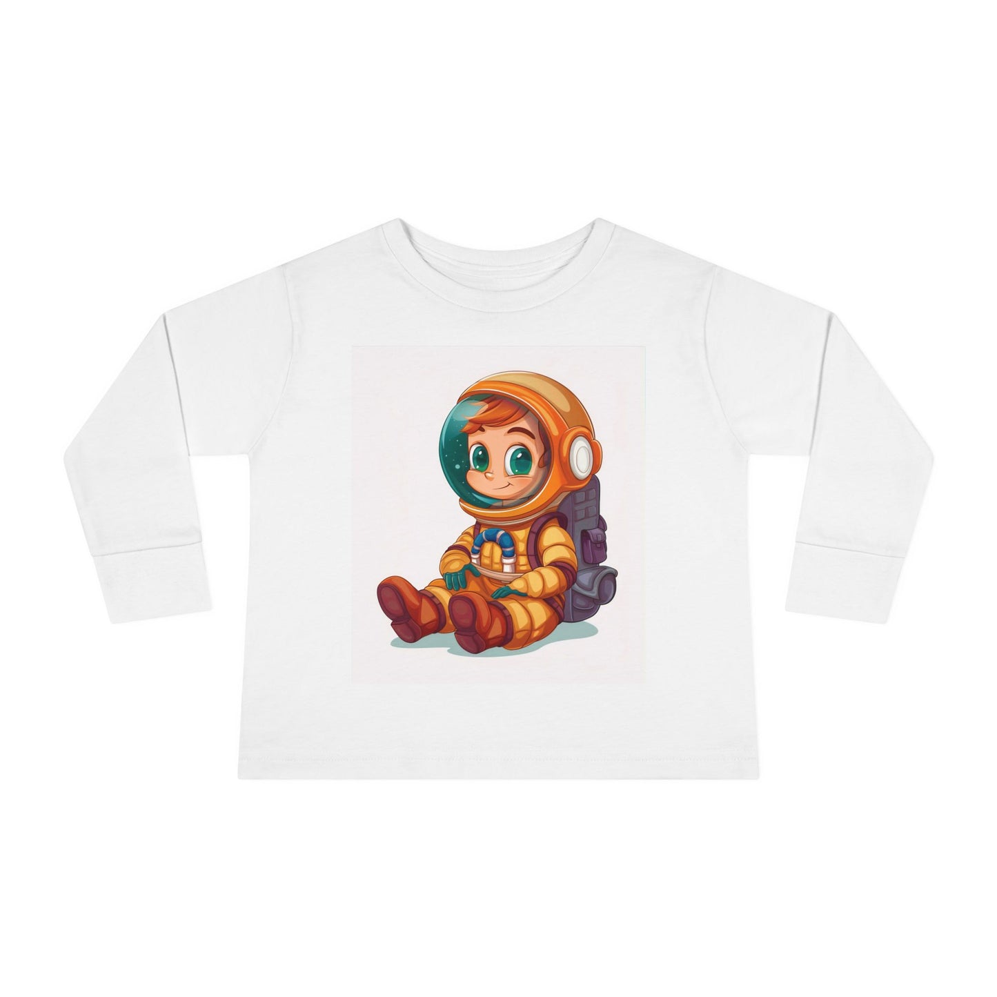 Toddler Astronaut Long Sleeve Tee - Cute Kids Space Shirt for Little Explorers